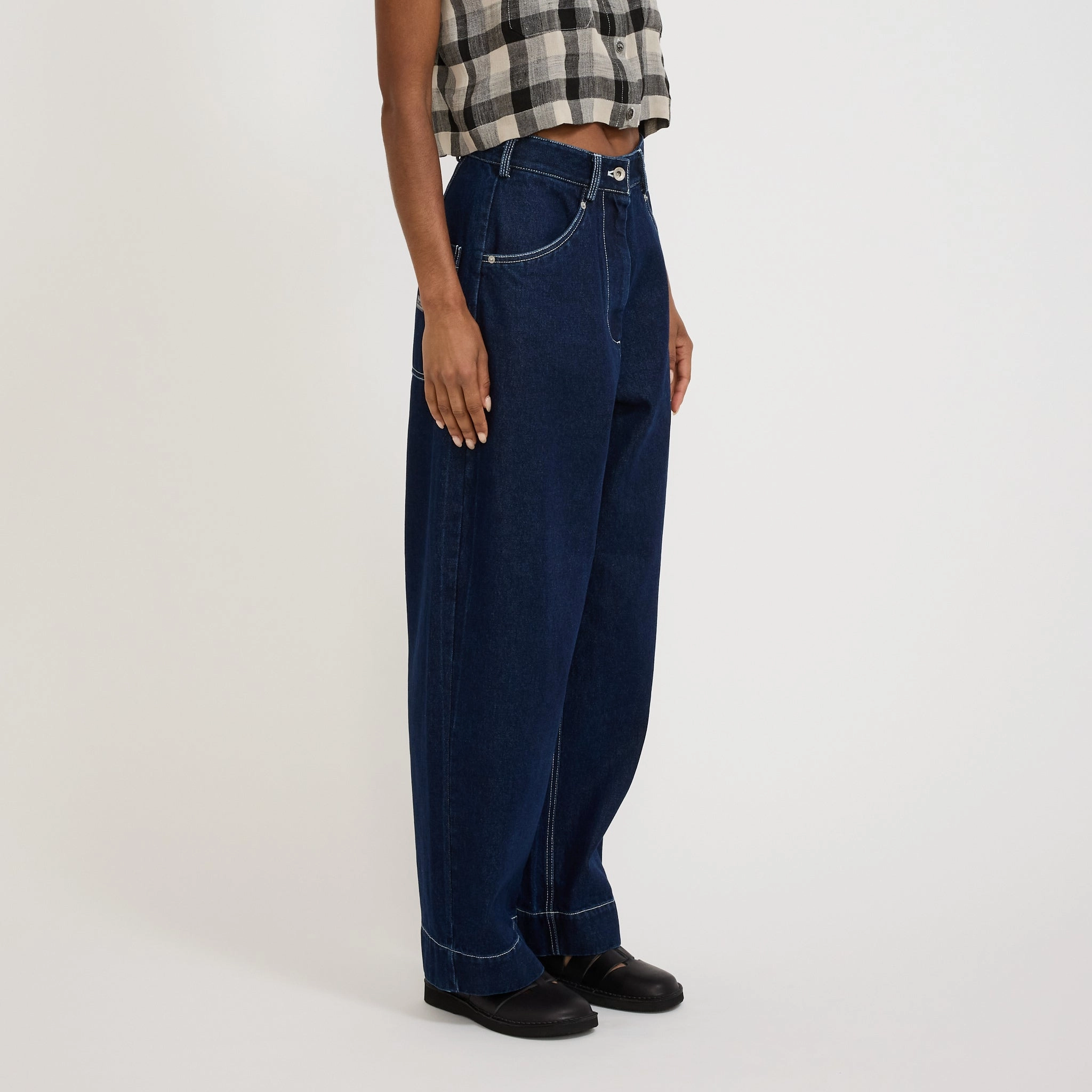 Wendy Trouser Indigo Date Night Summer Vibes