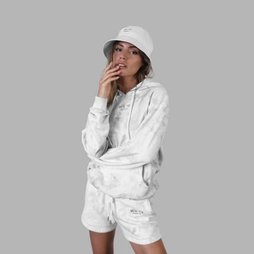 Whte Tie & Dye Short Tactile Feedback Loops Sun Protection