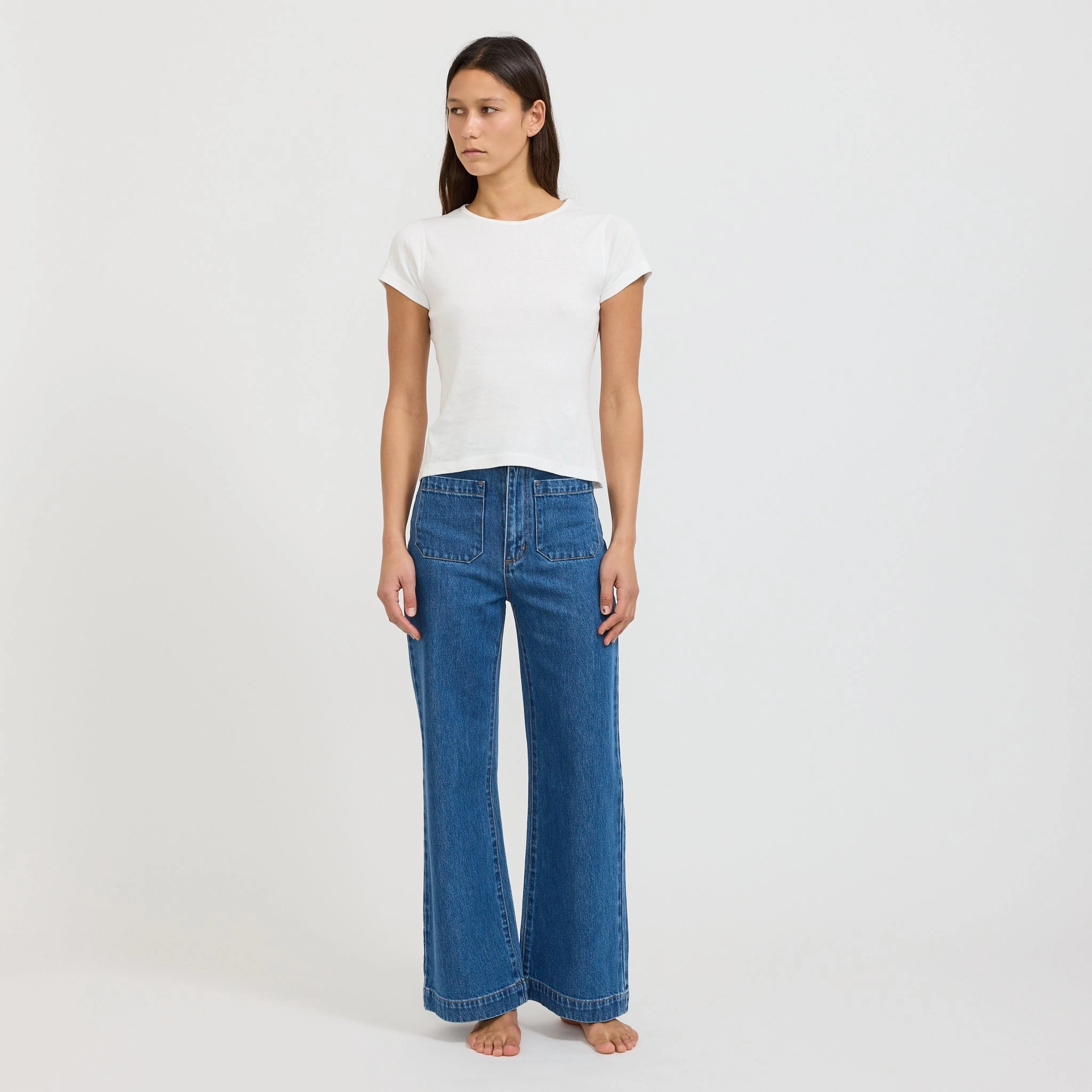 Sailor Jean Ashley Blue Minimalist Weekend Getaway Casual Fresh casual