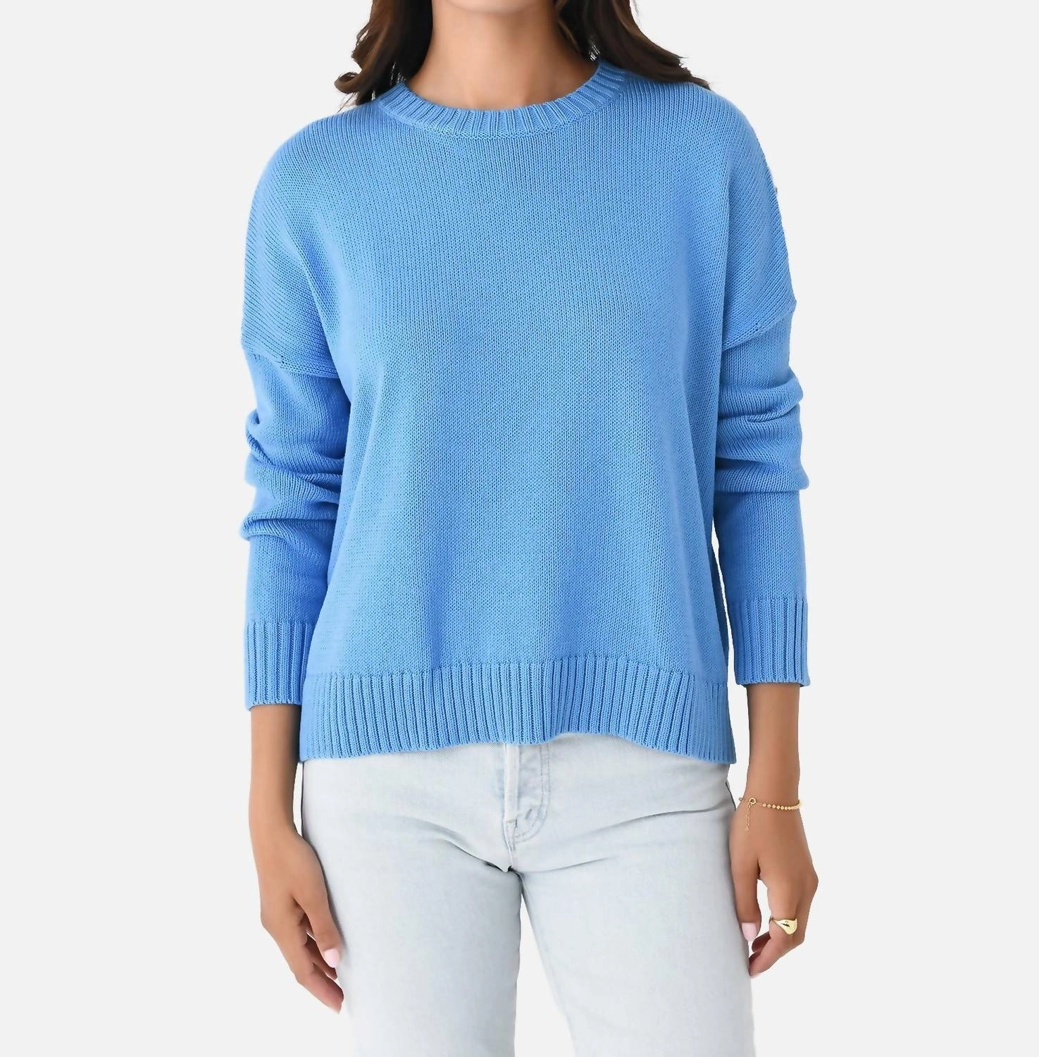 Wide Pullover In Sky Blue Fashion Layers