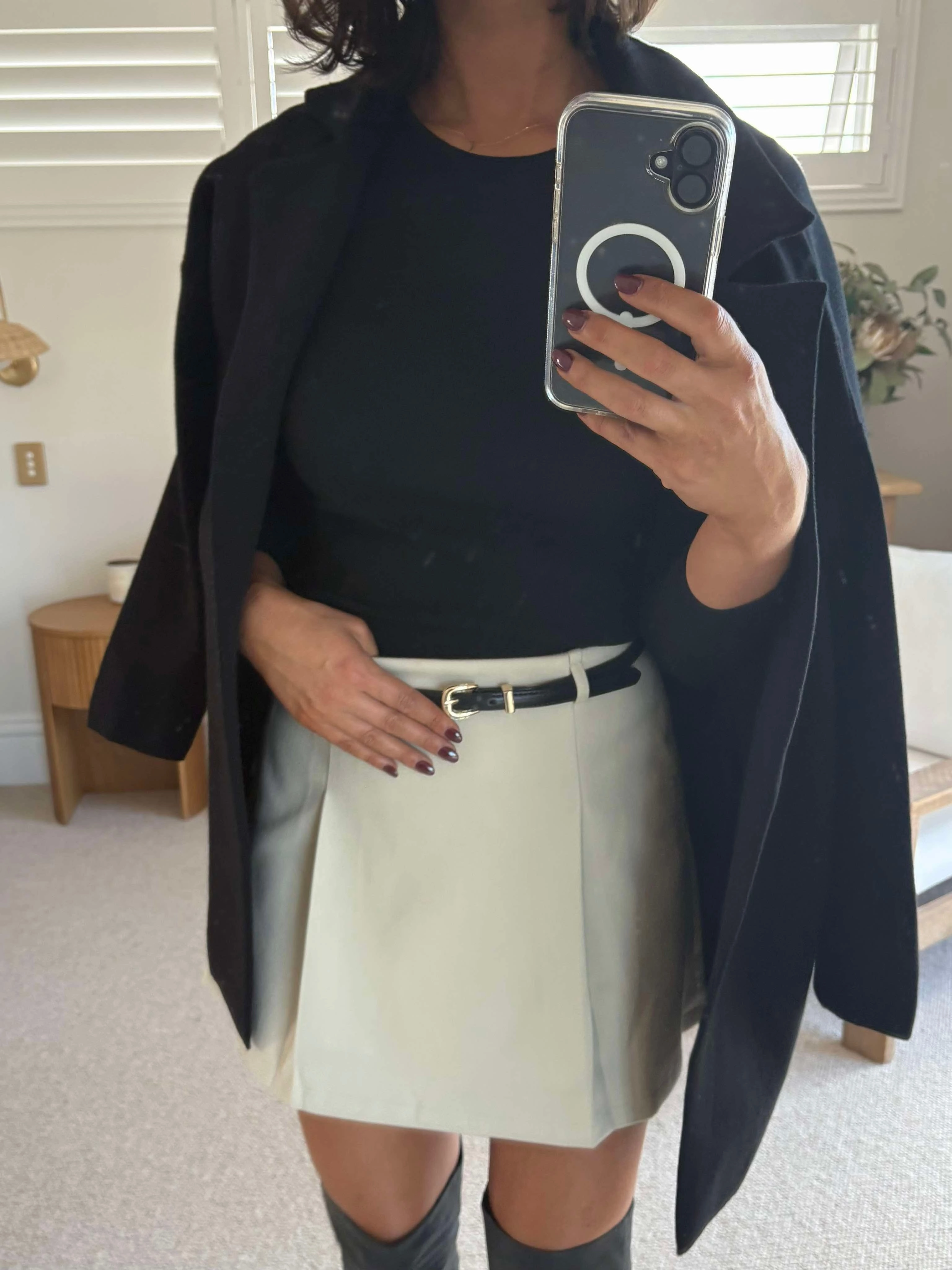 WILLOW WOOL MINI SKIRT Natural Mood Influencer Style