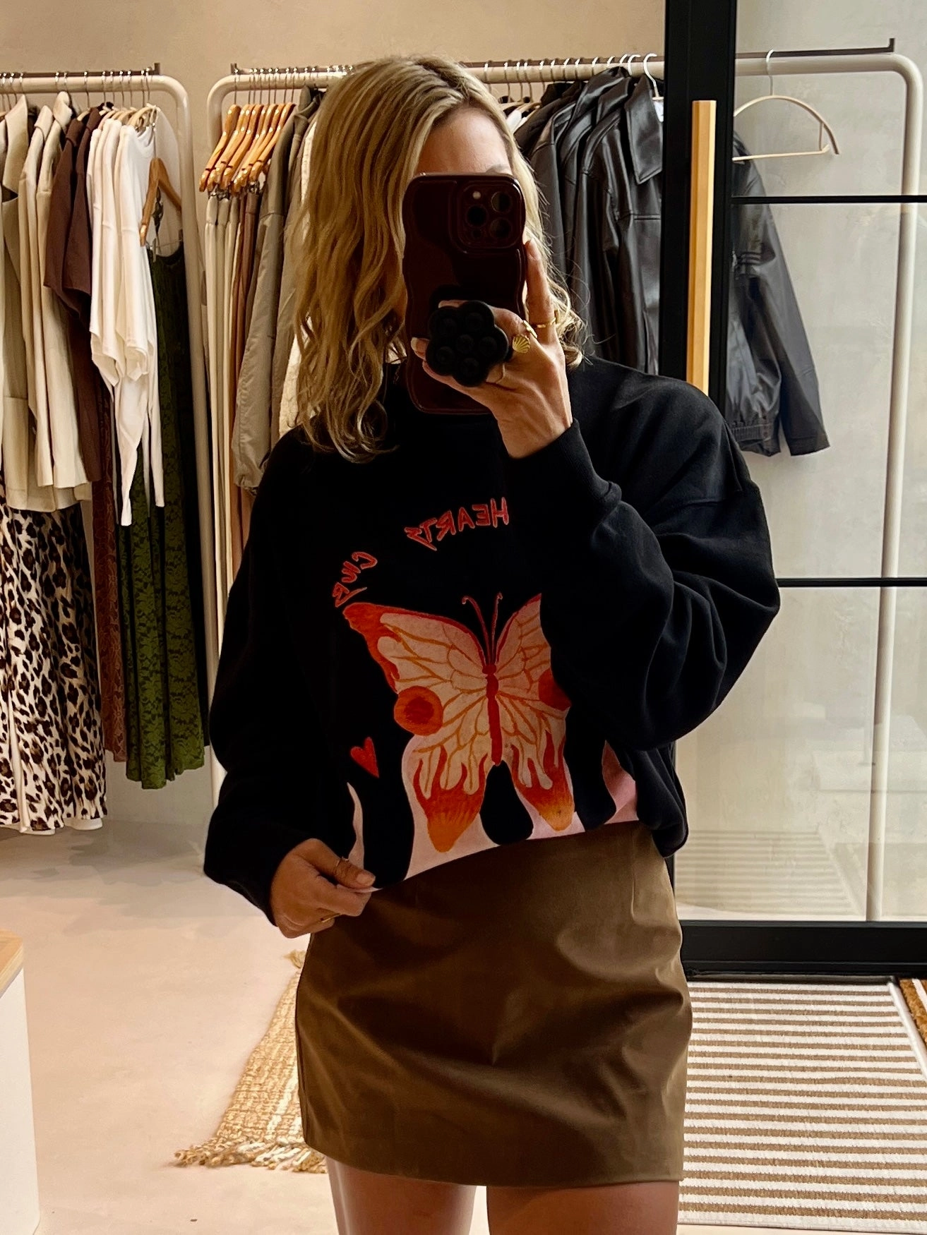 Layered Hem Outfit Vibes NIEVE SKIRT -LATTE