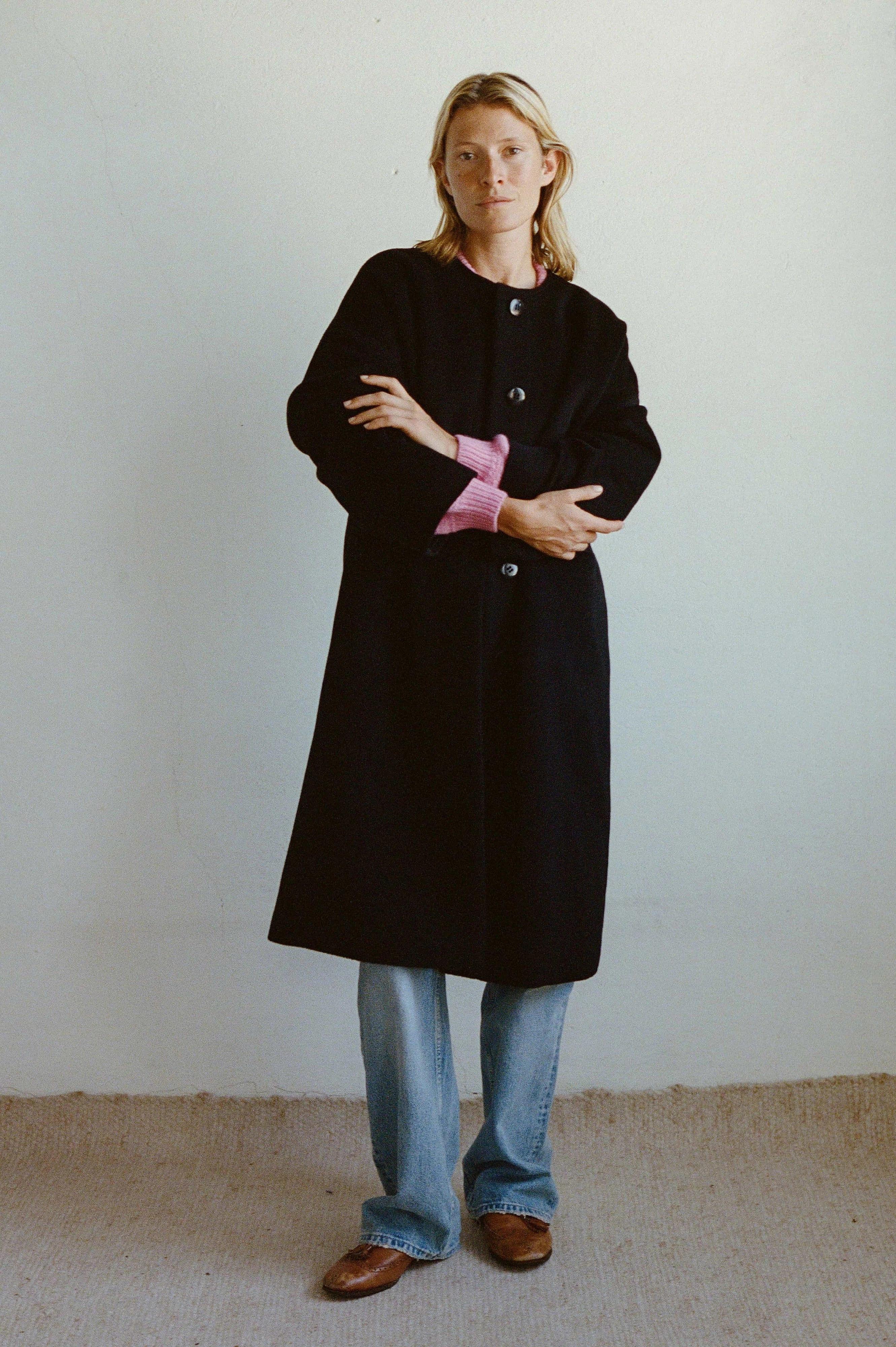 Glow In Dark Trims Windproof Design Winter Coat Lava Black