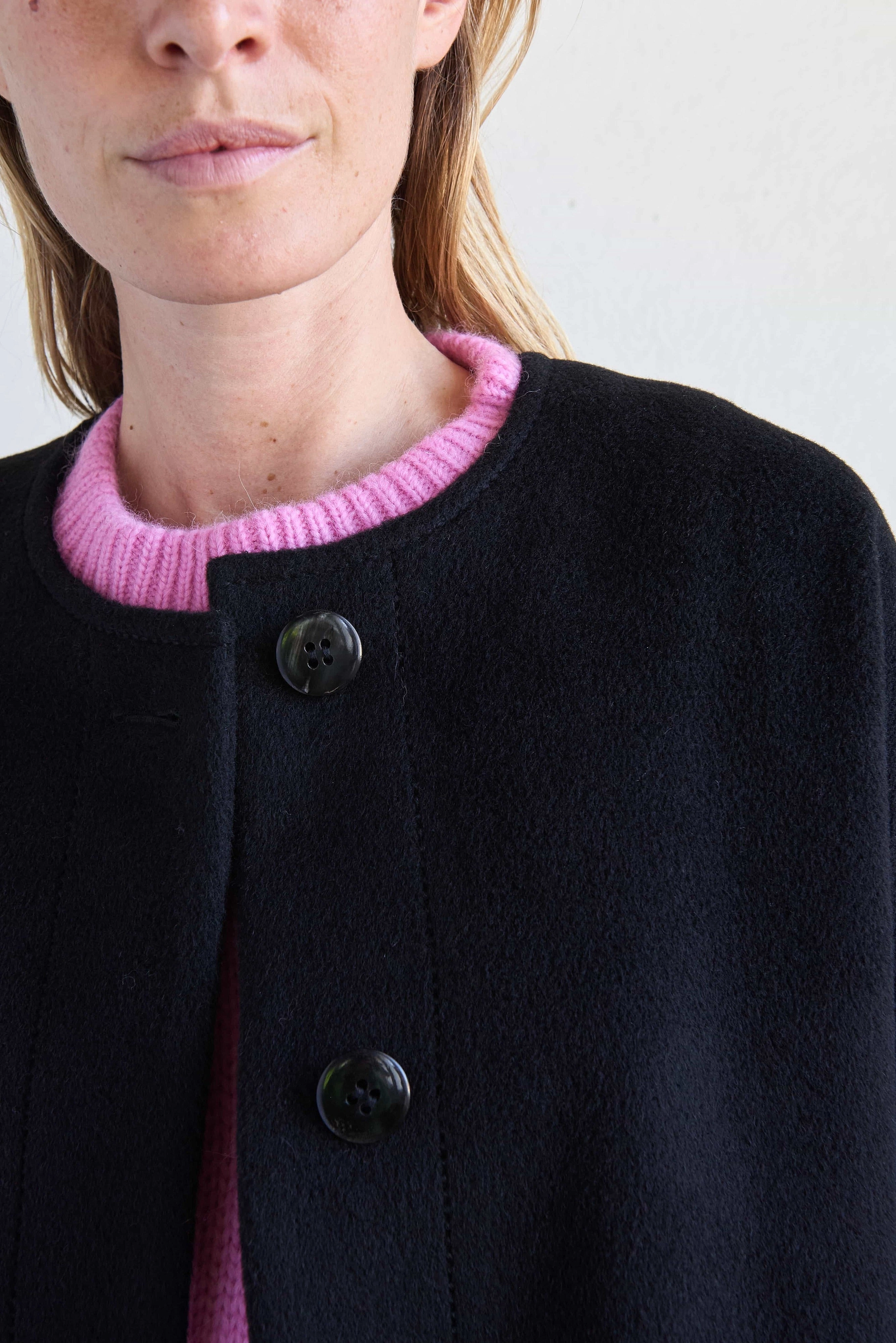 Multi Pocket Design Winter Coat Lava Black