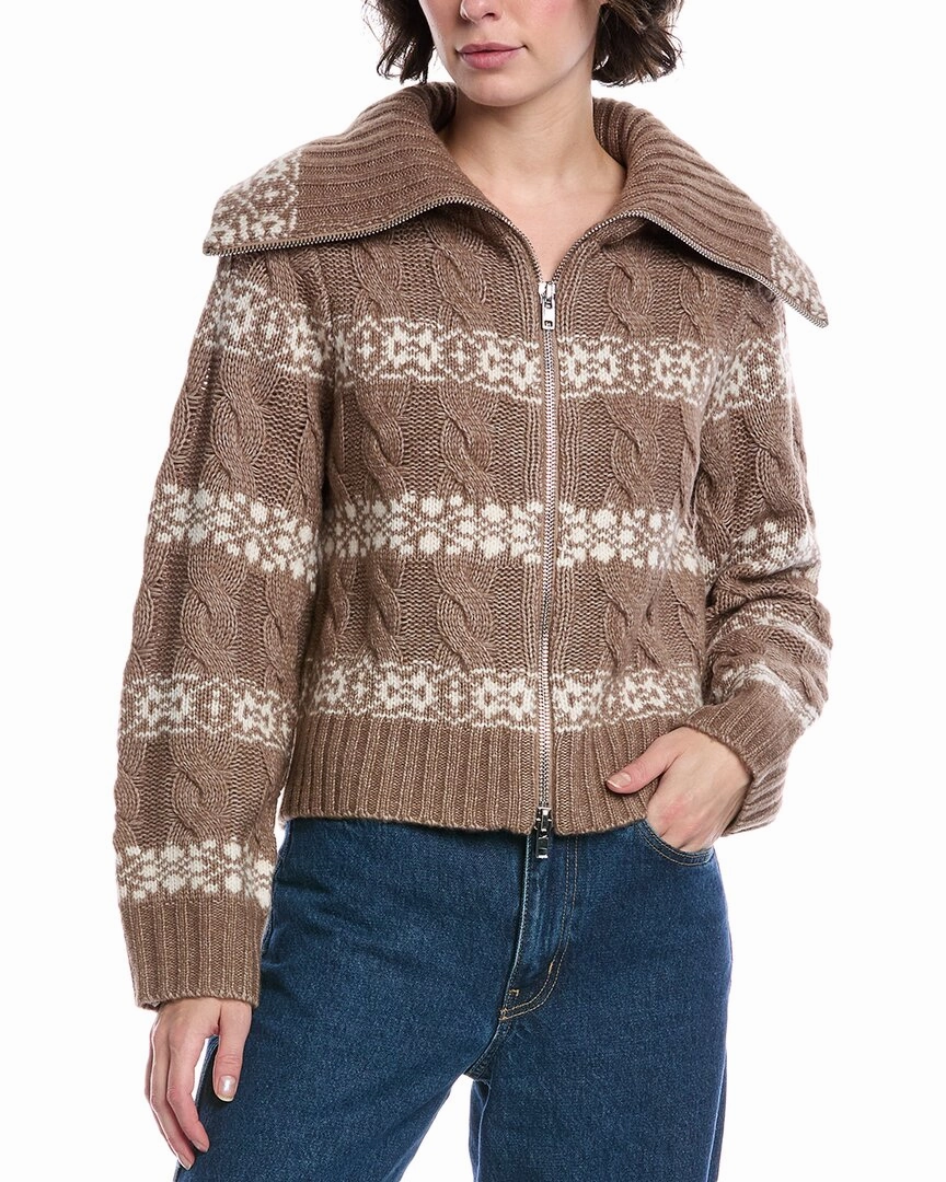 Design History Brighton Wool & Cashmere-Blend Cardigan Chilly Wear Multi Layer Insulation