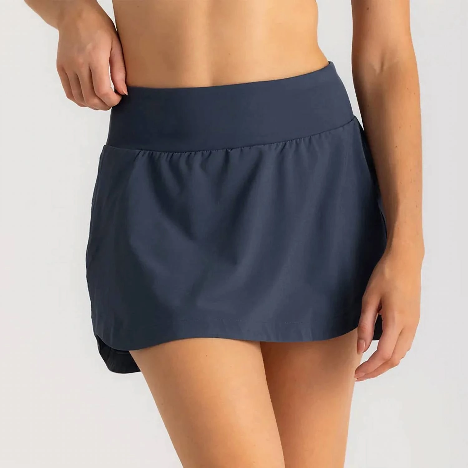 snowboard clothing Women's Bamboo-Lined Active Breeze Skort - 13 Inch In Blue Dusk Ii
