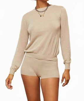 Compact Storage Pocket Breathable Side Vents Women's Calypso Shorts In Stone