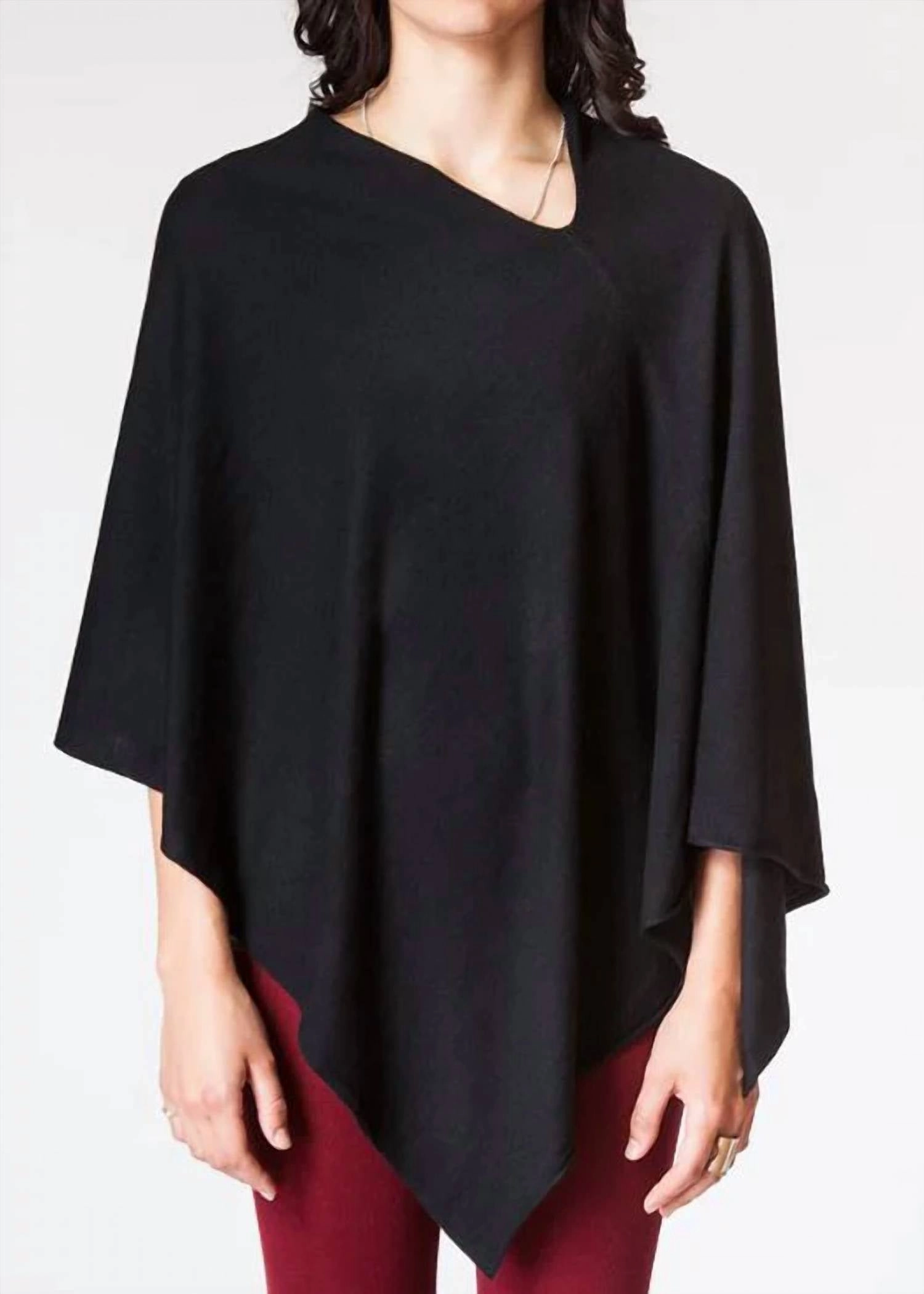 Anti Snag Fabric Women's Eden Ii Poncho In Black