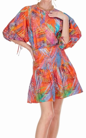 Women's Gored Flounce Skort In Paintbrush Double Layered Knees