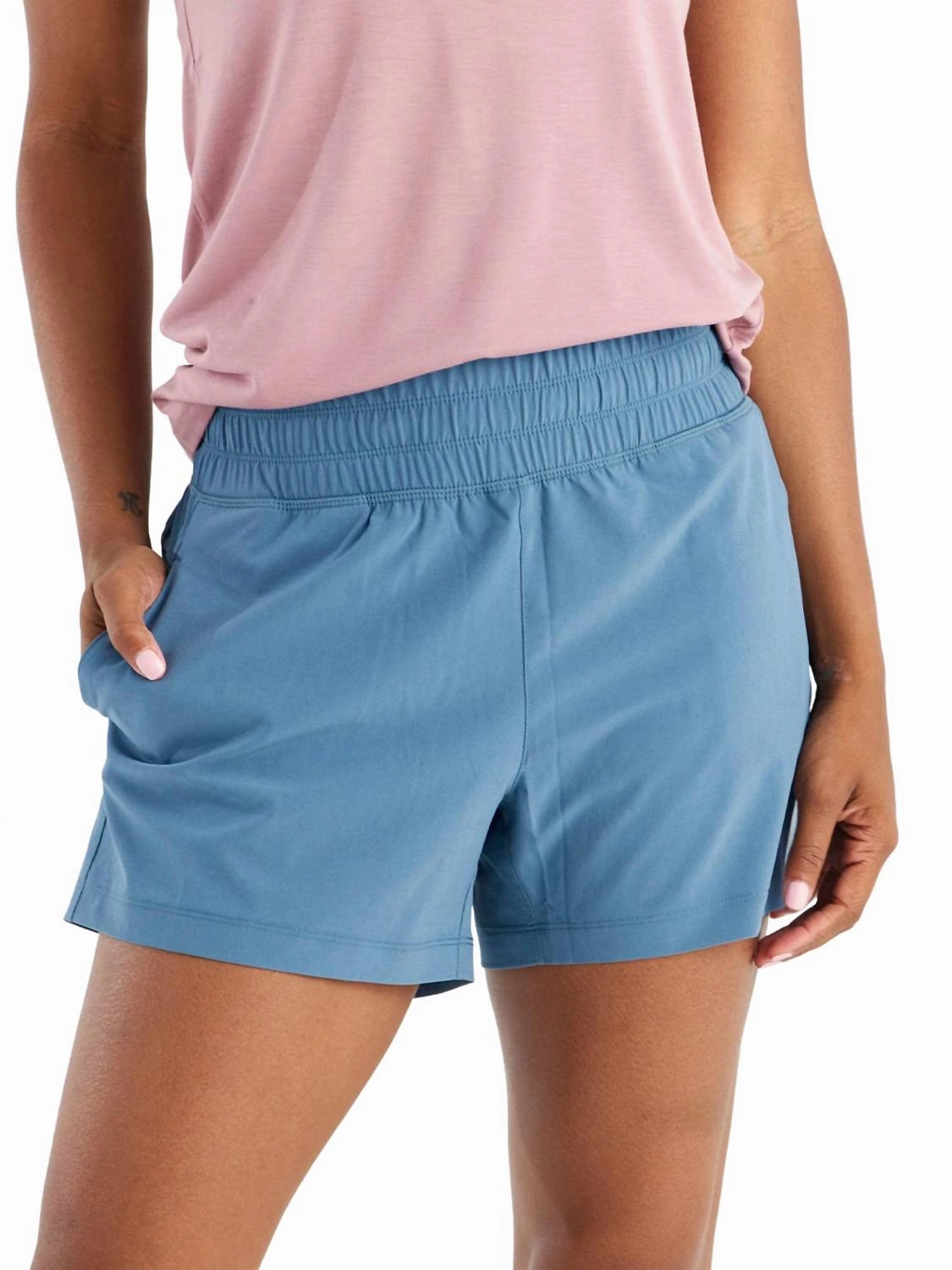 Versatile Wear Women's Pull-On Breeze Short In Pacific Blue