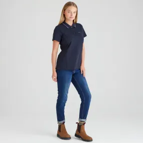 Women's Kilworth Polo Shirt Navy FrictionResistant Fabric