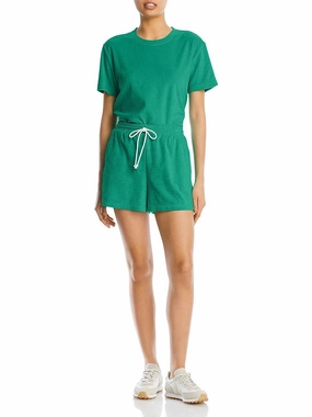 Womens Terry Cloth Short High-Waist Shorts Warm Weather Style MultiPocket Design