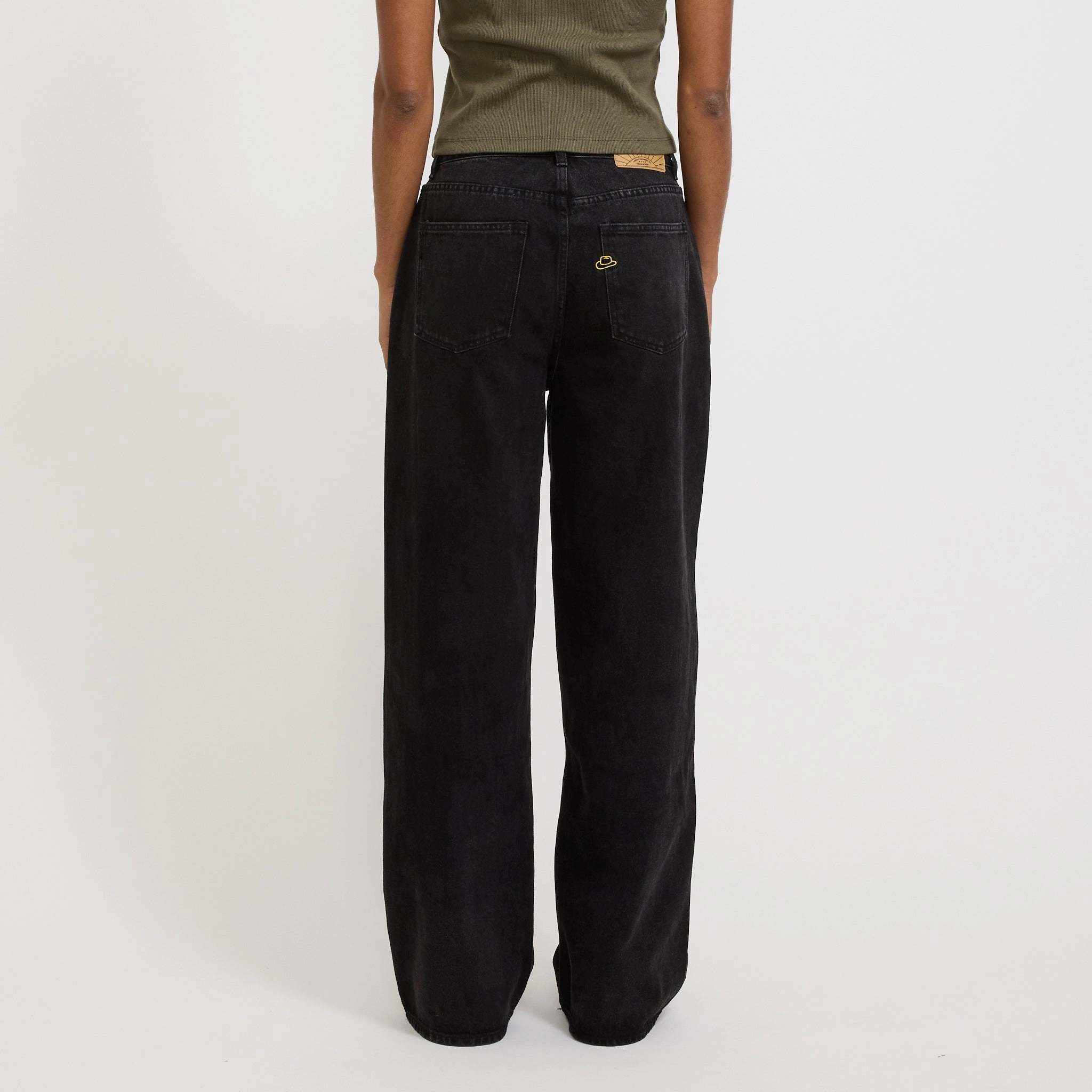 Perfect Match Womens Wale Jeans Used Black