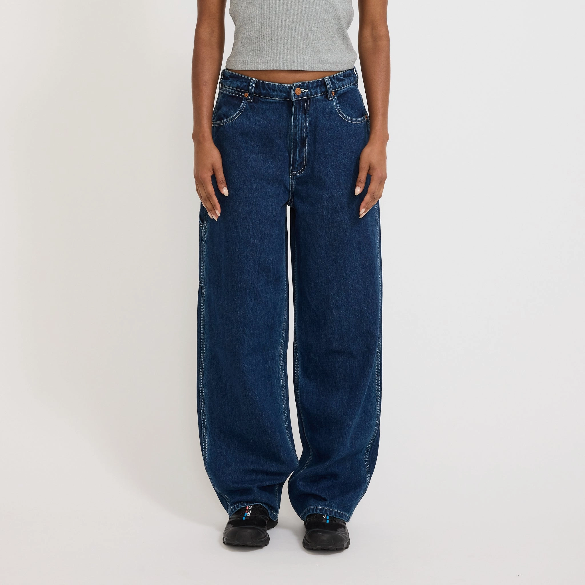 Neutral Mood Casual Energy Womens Work Pant Washed Indigo