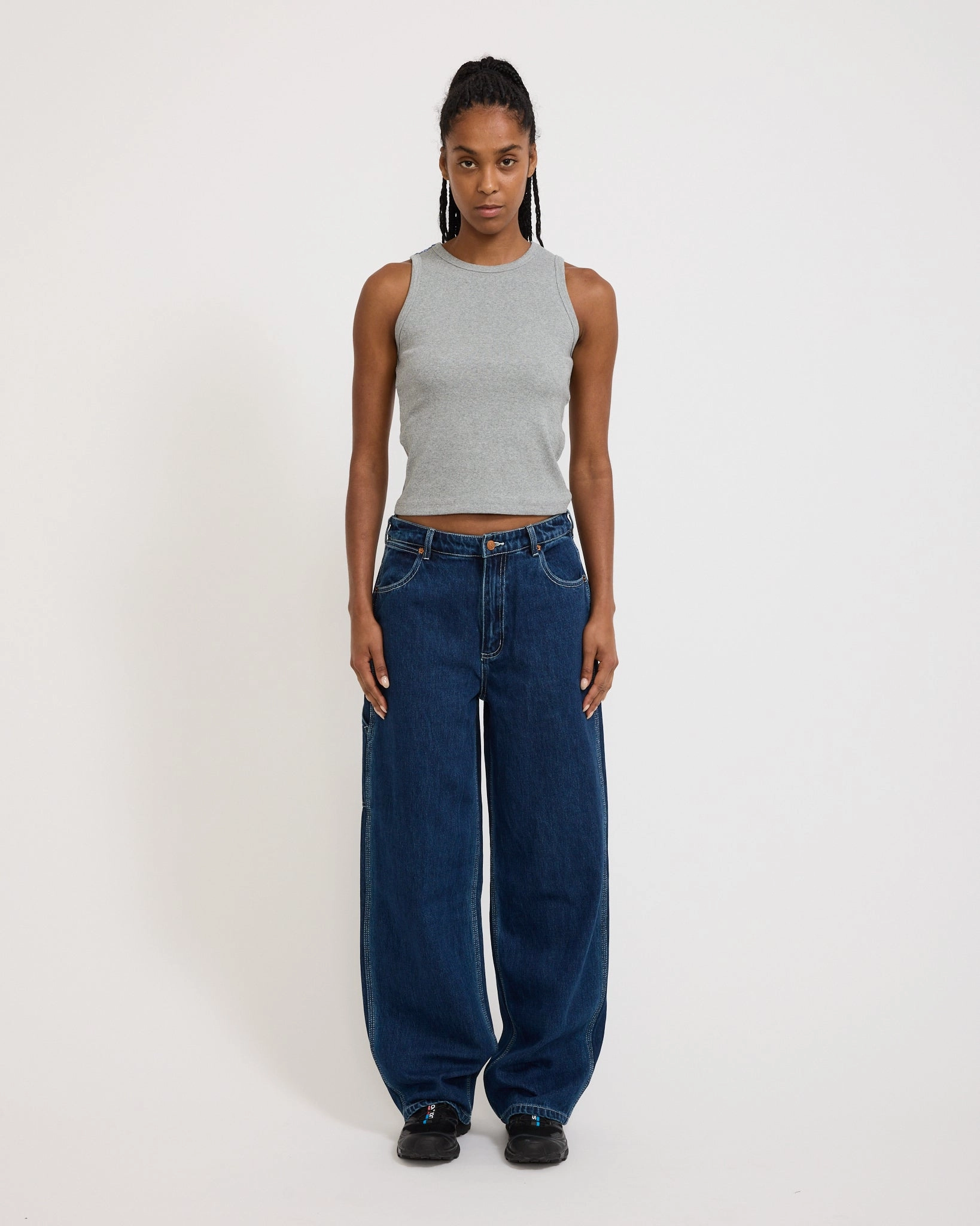 Simple Choice Popular Option Womens Work Pant Washed Indigo