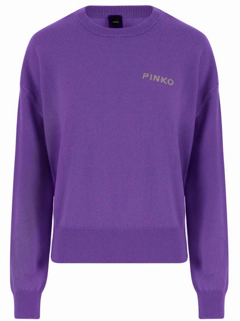 Flexible Fabric Timeless Knit Wool And Cashmere Logo Sweater