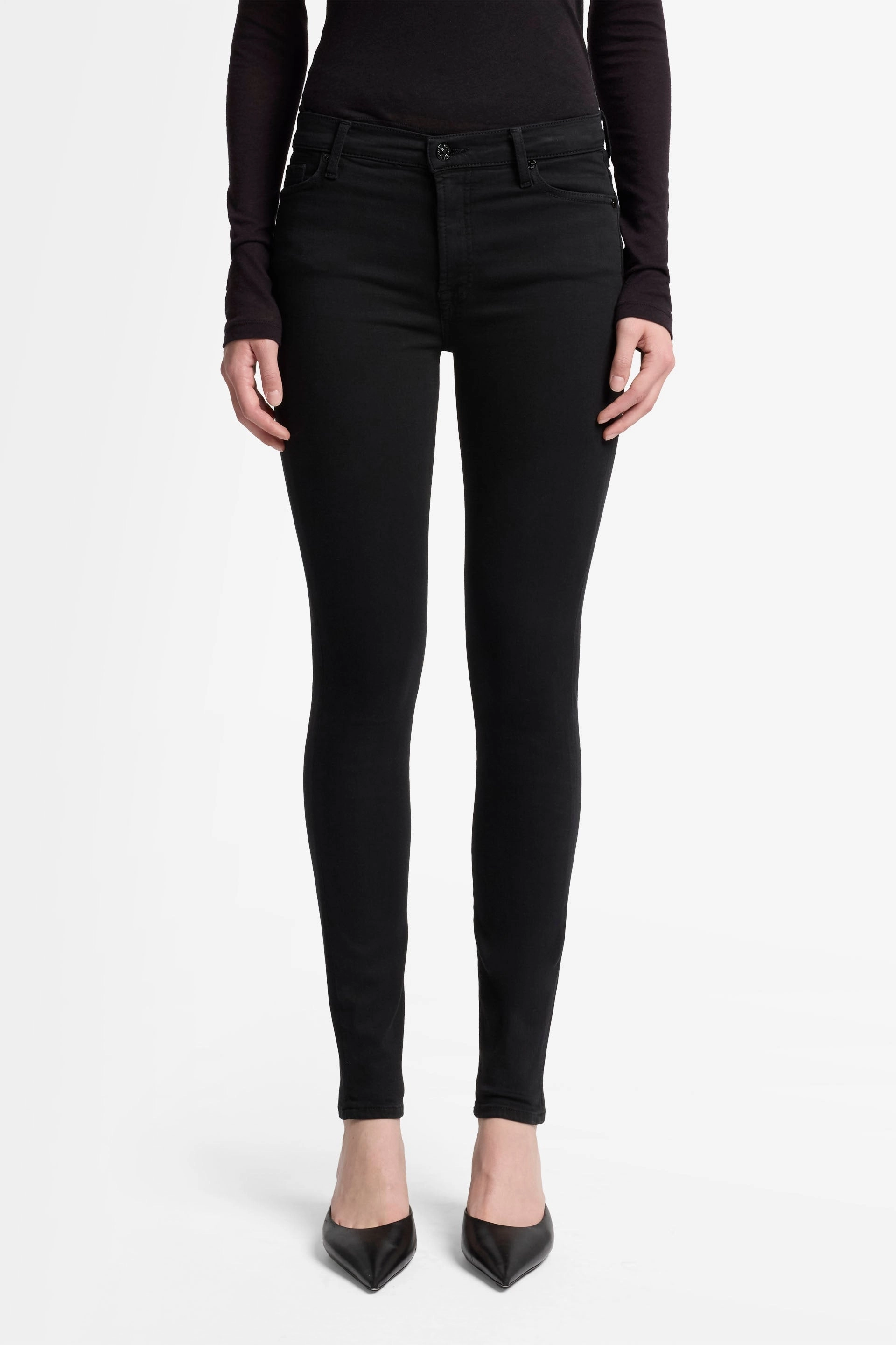 The HW Skinny Slim Illusion Luxe Rinsed Jeans - Black Rainy Day High Quality Lightwear Option