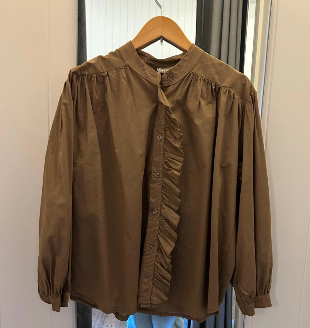 Ergonomic Shoulder Shape Y 5231 Blouse - Mushroom