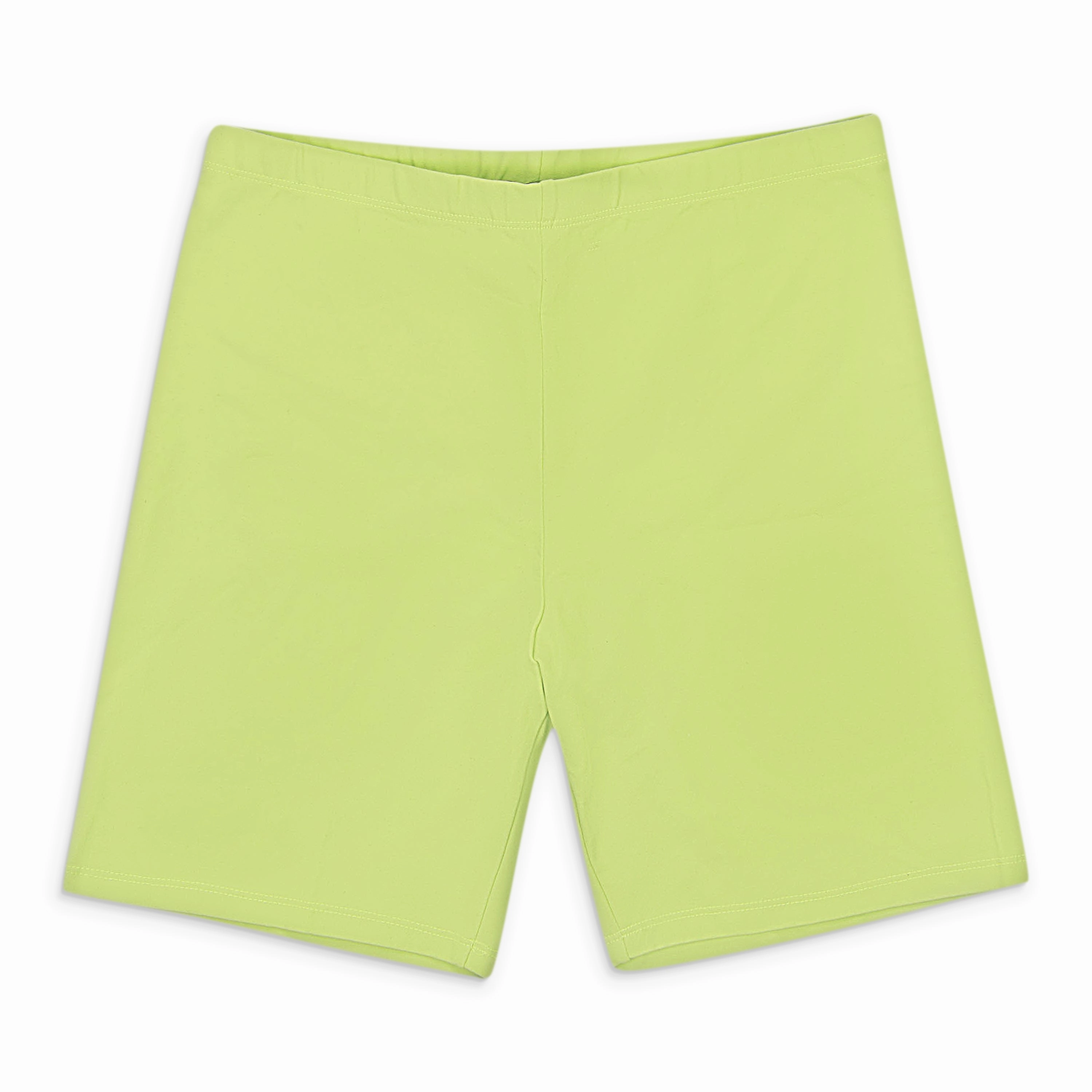 Water resistant coating CALLIPYGIAN LIME BIKER SHORTS