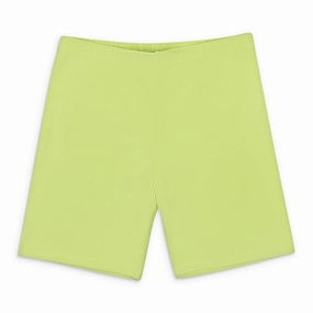 CALLIPYGIAN LIME BIKER SHORTS Quick Adjust Fit